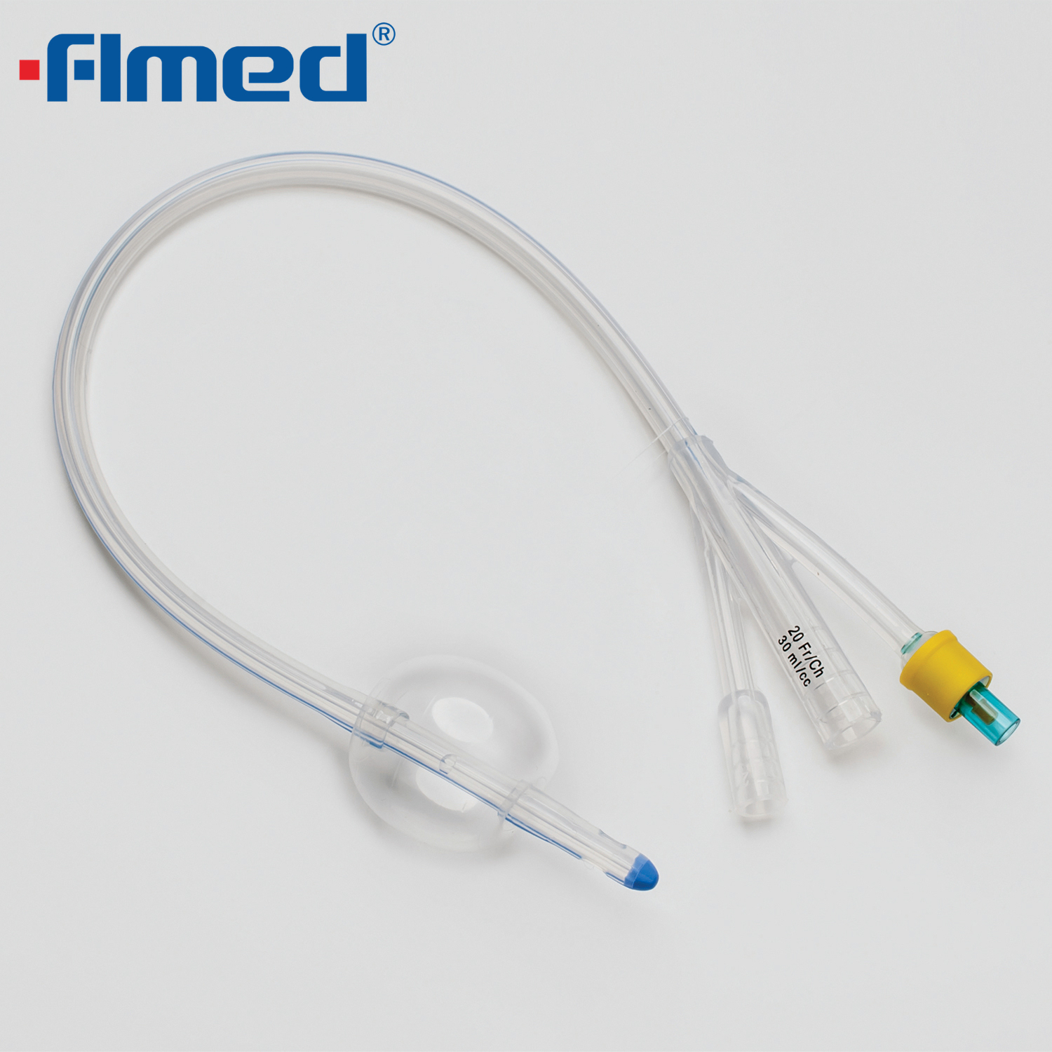 Silicone 3 Three Way Foley Balloon Catheter, 8 Fr